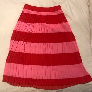 Jcrew Pleated Midi Skirt